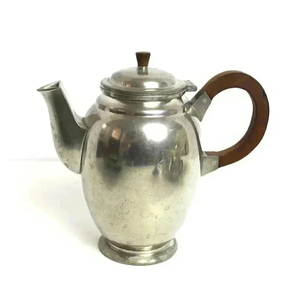 Vintage Tinn Norge Norway Norwegian Pewter Teapot